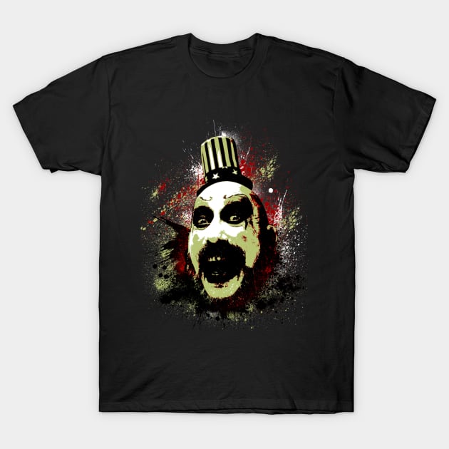 Fear the Clown Captain Spaulding Unleashed T-Shirt by Iron Astronaut